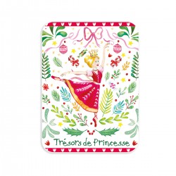 Boîte rectangulaire en métal - Magie de Noël (trésors de princesse)