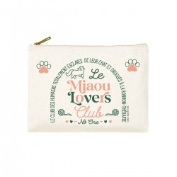 Trousse rectangulaire PM (20x13 cm) - Club N°One (miaou lovers)