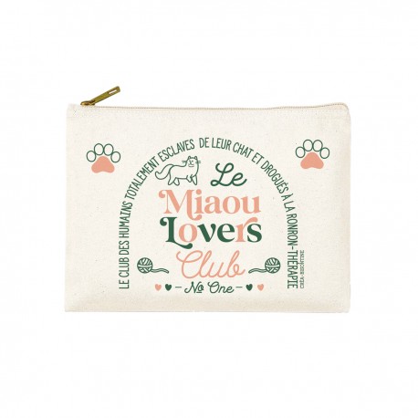 Trousse rectangulaire PM (20x13 cm) - Club N°One (miaou lovers)