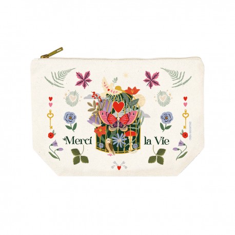 Toiletry bag - Arcanes du Coeur (merci la vie)