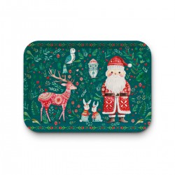 Tray recycled kraft (42x30 cm) - Noël Folk