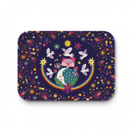 Plateau rectangulaire kraft (mate 42x30 cm) - Cosmic