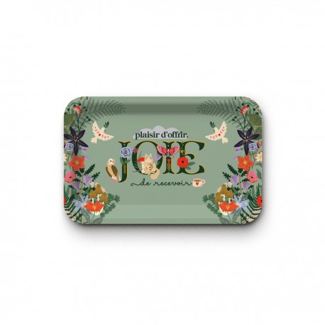Tray recycled kraft (mat 28x18 cm) - Les arcanes du coeur