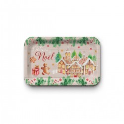 Tray recycled kraft (28x18 cm) - Délices de Noël