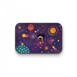 Tray recycled kraft (28x18 cm) - Cosmic (miaou)