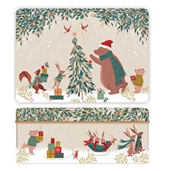 Deep rectangular - Sara Miller (Woodland Tales Bear)