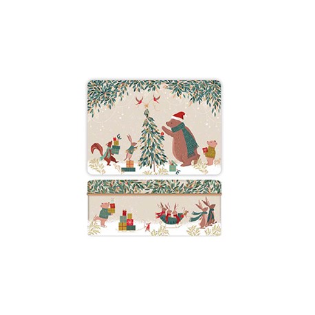 Deep rectangular - Sara Miller (Woodland Tales Bear)