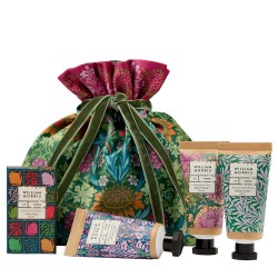 Pochette velours 3 crèmes mains & savon - W. Morris (Sunflower)