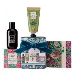 Coffret cadeau bain dans boîte métal - William Morris (Sunflower)