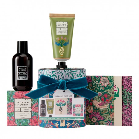 Coffret cadeau bain dans boîte métal - William Morris (Sunflower)