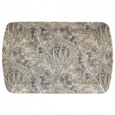 Mini plateau rectangulaire en mélamine - William Morris (Artichoke)