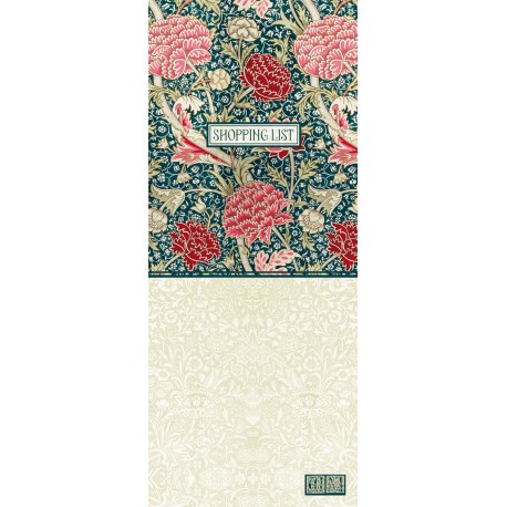 Magnetic shopping list - William Morris (Cray) (B)
