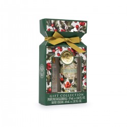 Gift set hand cream 60ml and rollerball perfume - Winter Woodland