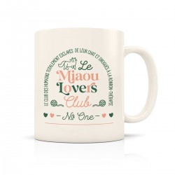 Mug ceramic 350ml - Club N°One (miaou lovers)