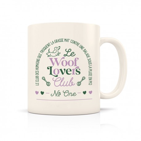 Mug ceramic 350ml - Club N°One (woof lovers)