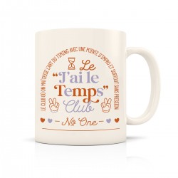 Mug ceramic 350ml - Club N°One (j'ai le temps)