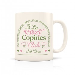 Mug ceramic 350ml - Club N°One (crazy copines)