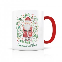 Mug ceramic 350ml - Noël Folk (Père Noël)