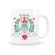 Mug céramique 350ml - Noël Folk (Chouette)