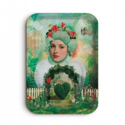 Plateau rectangulaire kraft (brillant 42x30 cm) - Les muses (Sorélya)