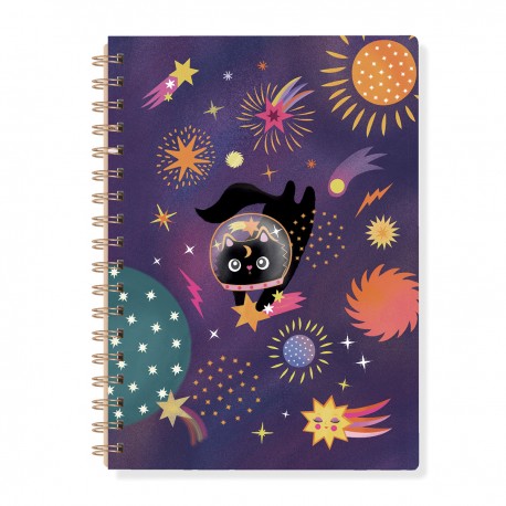 Carnet de notes A5 à spirale - Cosmic