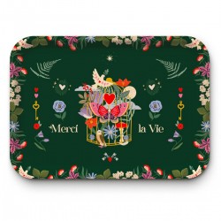 Tray recycled kraft (mat 28x18 cm) - Les arcanes du coeur