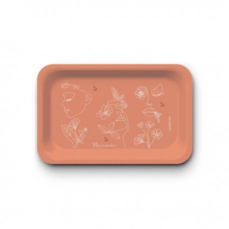 Tray recycled kraft (28x18 cm) - Fleurever