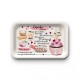 Plateau rectangulaire (28x18 cm) - Recette cupcakes