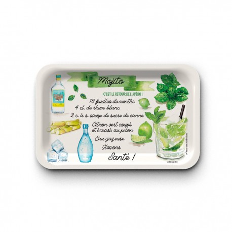 Plateau rectangulaire (28x18 cm) - Mojito
