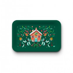 Plateau rectangulaire kraft (28x18 cm) - Maison bonbon