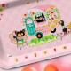 Tray recycled kraft (28x18 cm) - Retro love