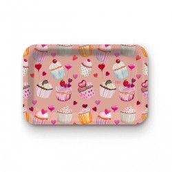 Tray recycled kraft (28x18 cm) - De l'amour et des cupcakes