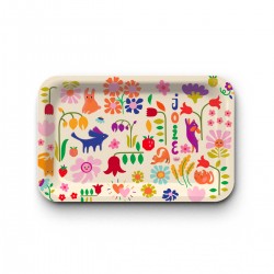 Tray recycled kraft (28x18 cm) - Enjoy