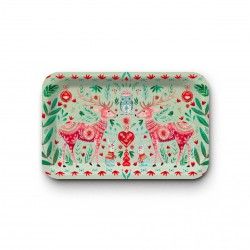 Tray recycled kraft (28x18 cm) - Noël Folk