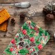 Tray recycled kraft (28x18 cm) - Noël floral