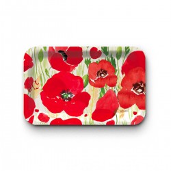 Tray recycled kraft (28x18 cm) - Coquelicot