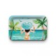 Plateau rectangulaire (28x18 cm) - Femme à la plage
