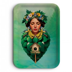 Plateau rectangulaire kraft (42x30 cm) - Les muses (Aviana)