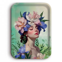 Plateau rectangulaire kraft (42x30 cm) - Les muses (Aurelia)