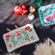 Trousse rectangulaire PM (20x13 cm) - Noël Folk (chouette)