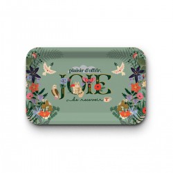 Tray recycled kraft (mat 28x18 cm) - Les arcanes du coeur