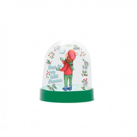 Small snow globe - Douce nuit (éclat d'amour)