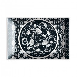 Coupelle en verre/Porte-savon 'Bouquet'