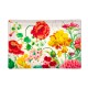 RECTANGLE GLASS SOAP DISH - Poppies and Posies