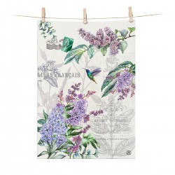 Torchon 100% coton - French Lilacs