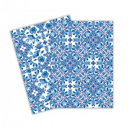 Set de 2 torchons assortis 100% coton - Indigo Seas