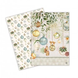 Set de 2 torchons assortis 100% coton - Peace on Earth