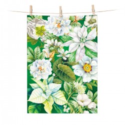 Torchon 100% coton - Winter Blooms