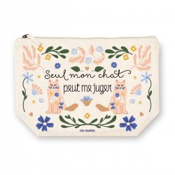 Trousse rectangulaire GM (28x20 cm) - Seul mon chat peut me juger