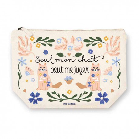 Trousse rectangulaire GM (28x20 cm) - Seul mon chat peut me juger